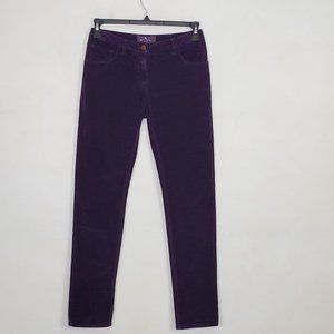 ETRO Purple Cotton Velvet Skinny Jeans 27 EUC